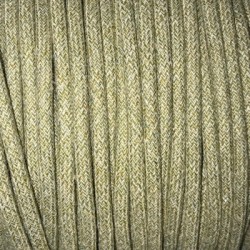 Câble électrique tissu chiné vert pâle