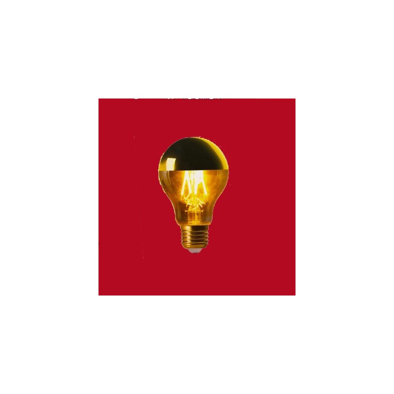 Ampoule LED standard calotte dorée