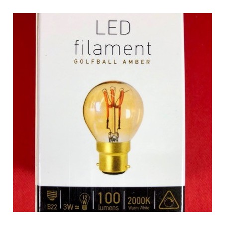 Ampoule filament LED B22 BaÏonnette