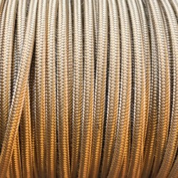 Cable electrique teflon tissu or