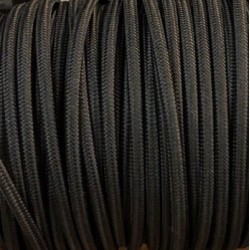 Cable electrique teflon tissu noir