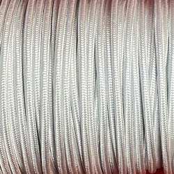 Cable electrique teflon tissu blanc
