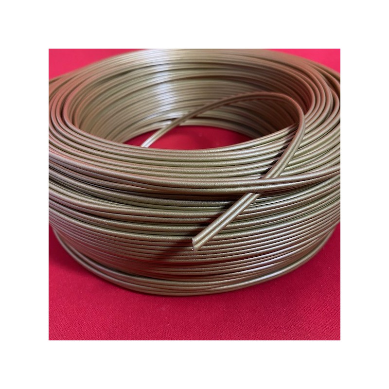 Cable electrique plastique or 2X0,50