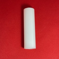 Fausses bougies verre blanc Hauteur 10cm