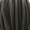 Cable electrique tissu coton noir