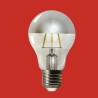 Ampoule calotte argentee LED E27 standard