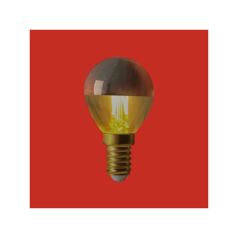 Ampoule calotte bronze E14 led sphère