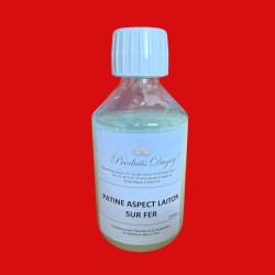 Patine aspect laiton sur fer