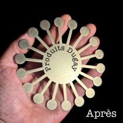 Patine aspect laiton sur fer
