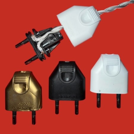 Fiches électriques males a clips