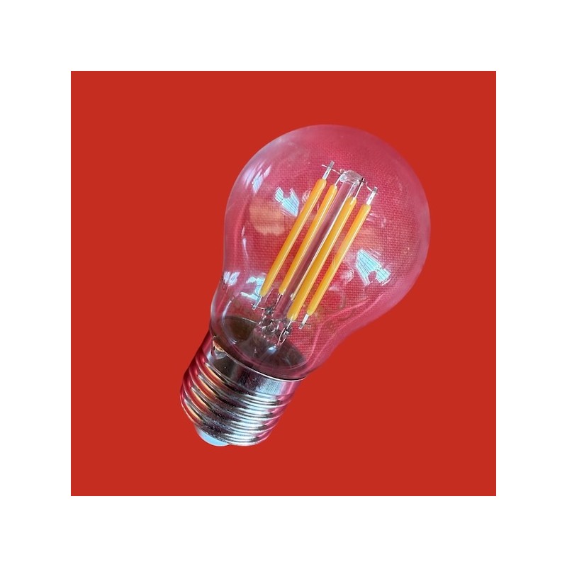 Ampoules sphère G45 E27 claires 4W