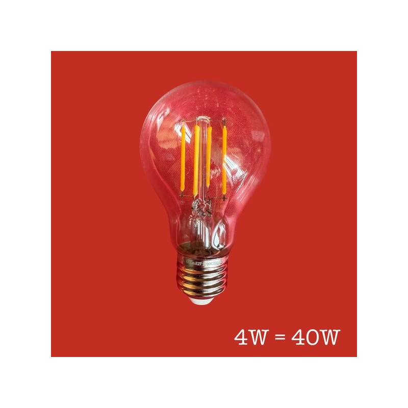 Ampoules standards E27 claires 4W