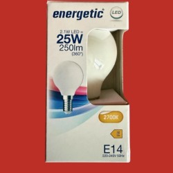 Ampoules sphere E14 opaline...