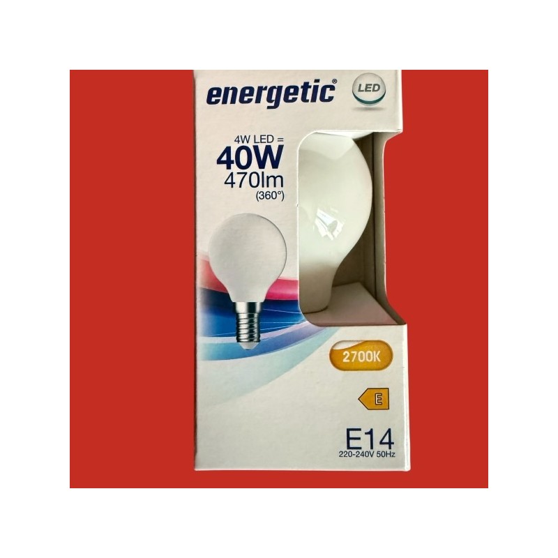 Ampoules sphere E14 opaline 4W