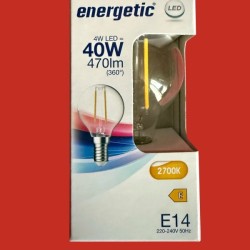 Ampoules sphere E14 claires 4W