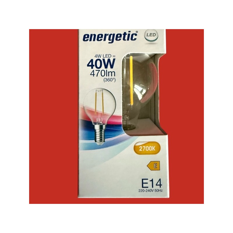 Ampoules sphere E14 claires 4W