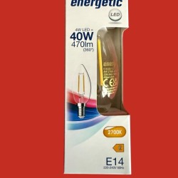 Ampoules flamme E14 claires 4W