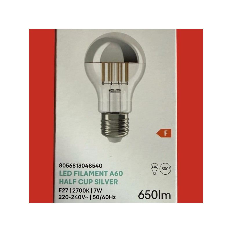 Ampoules E27 standard calotte argentée