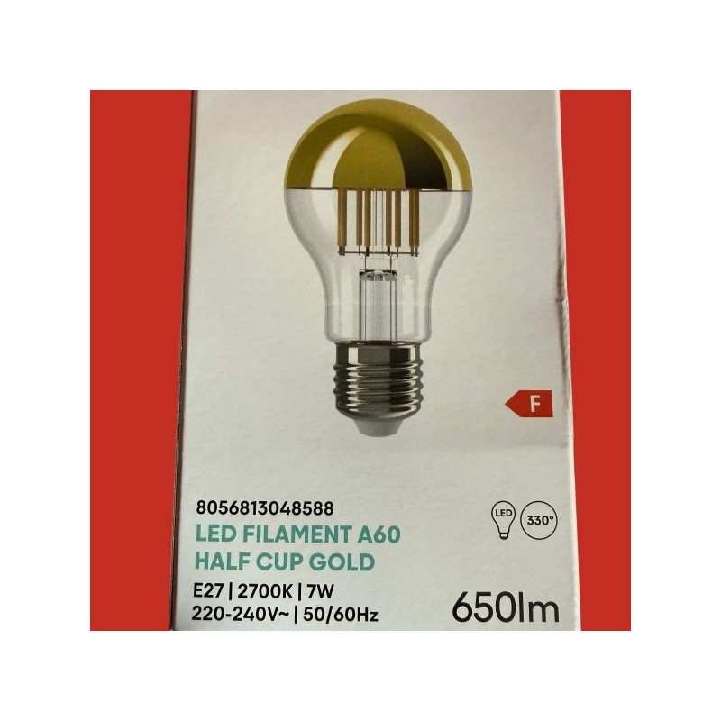 Ampoules E27 standard callotte dorée