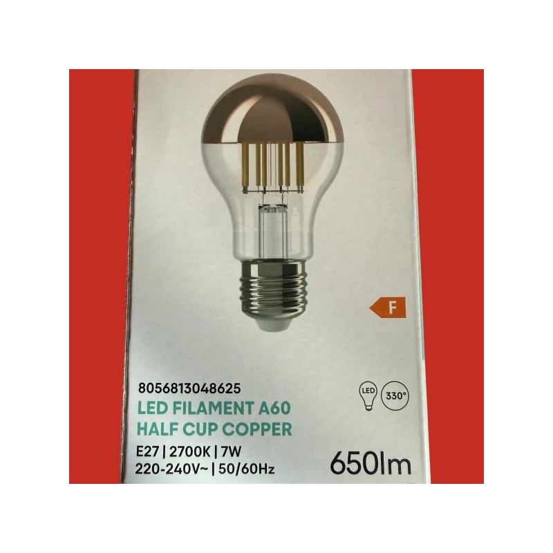 Ampoules E27 standard calotte cuivre