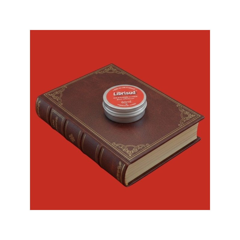 Cire pour livres et reliures en cuir