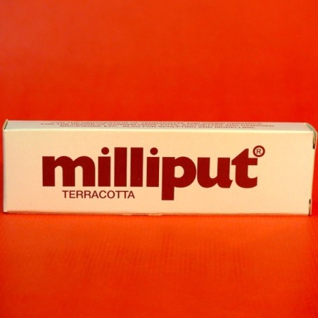 Milliput terracotta pate epoxy.