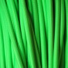 Câble électrique tissu "fluo" vert.