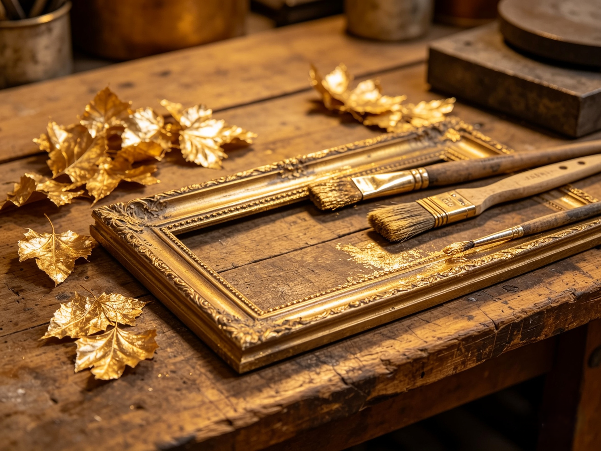 Conseils dorure : restauration cadres, moulures, dorure à la feuille